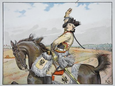 Seydlitz at Rossbach, 5 November 1757 by Richard Knoetel